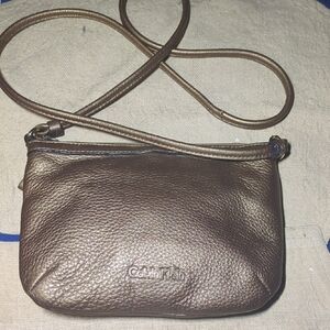 Calvin Klein Gold Color Crossbody Bag NOW ONLY $15 WOW Low Low Price